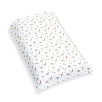 Nórdico de cuna bebé 70x140 cm en blanco con estampado de animales de jungla