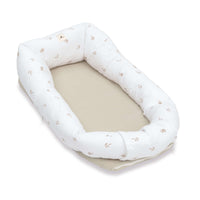 Riduttore per neonato (con cuneo antireflusso) foglie beige · Nandina 666C-116