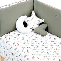 Piumino nordico lettino/letto 70x140 cm stampa jungle · 626-147 Natura