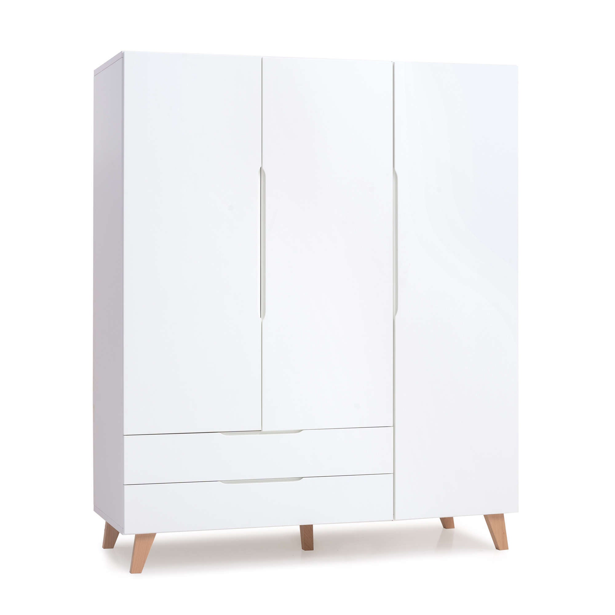 Armadio per bambini (3 porte) in stile nordico gambe in legno · A447R Lifestyle Plus+