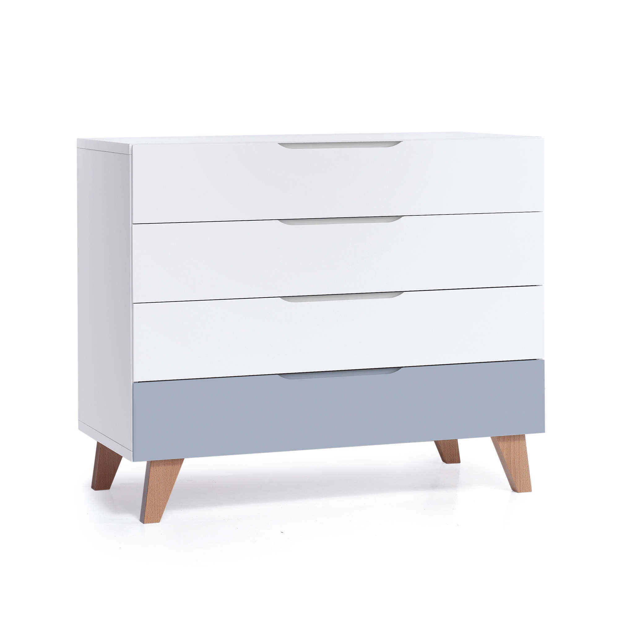 Cassettiera bambini legno (4 cassetti) stile nordico · Lifestyle D247R