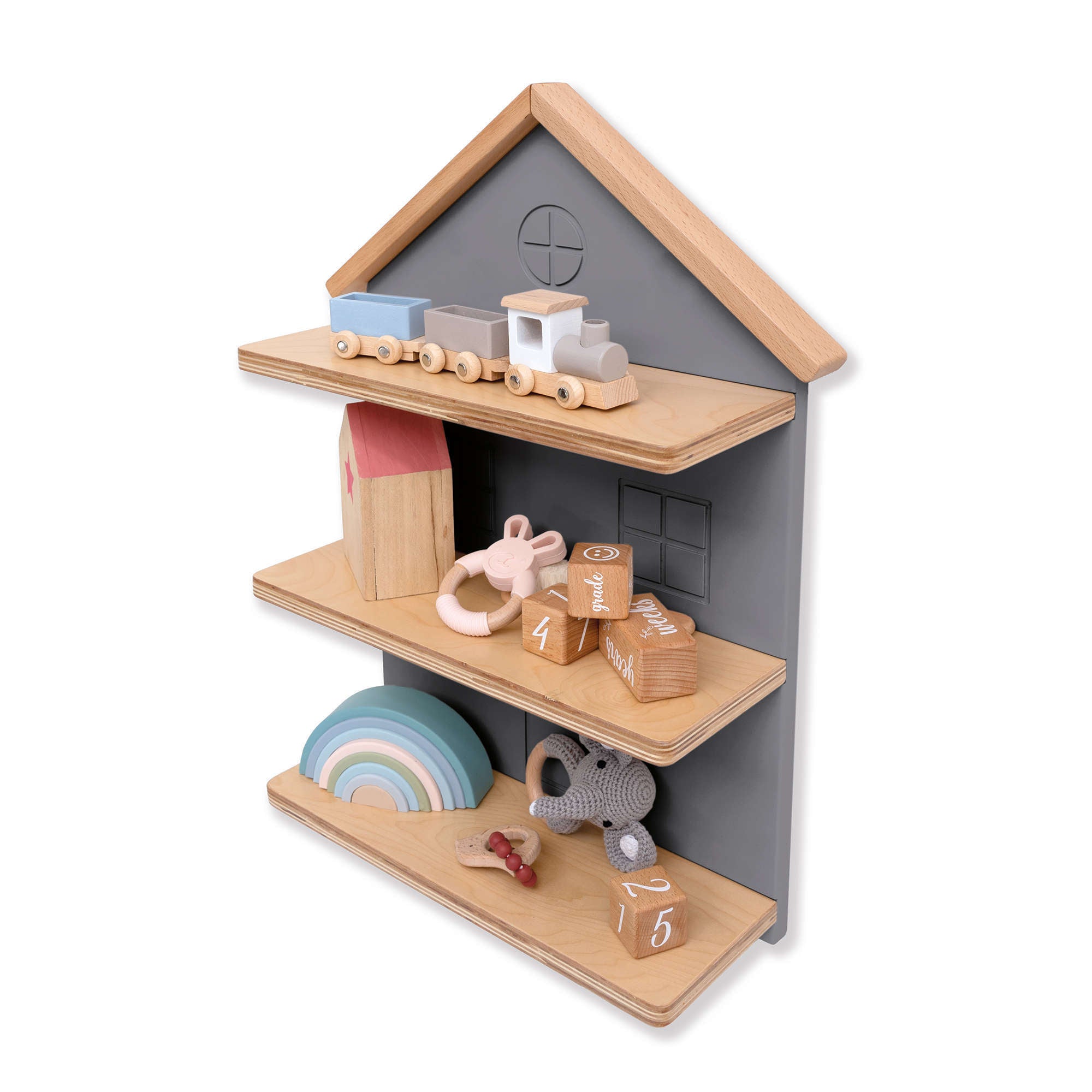 Casetta con mensole legno · Ville H163