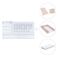 Lettino trasformabile (70x140 cm) bianco · Sero Kubo K551