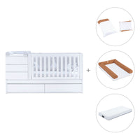 Lettino trasformabile (70x140 cm) bianco · Sero Kubo K551