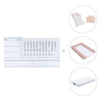 Lettino trasformabile (70x140 cm) bianco · Sero Kubo K551