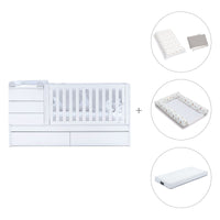 Lettino trasformabile (70x140 cm) bianco · Sero Kubo K551