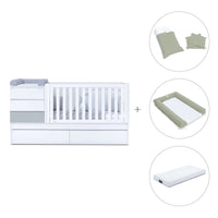 Lettino trasformabile (70x140 cm) grigio · Sero Kubo K551-M7778