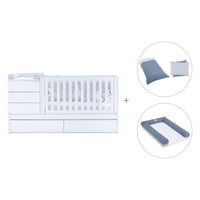 Lettino trasformabile (70x140 cm) bianco · Sero Kubo K551