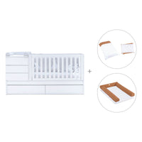 Lettino trasformabile (70x140 cm) bianco · Sero Kubo K551