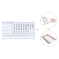 Lettino trasformabile (70x140 cm) bianco · Sero Kubo K551