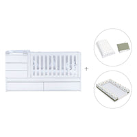 Lettino trasformabile (70x140 cm) bianco · Sero Kubo K551