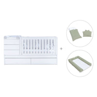 Lettino trasformabile (70x140 cm) bianco · Sero Kubo K551