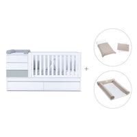 Lettino trasformabile (70x140 cm) grigio · Sero Kubo K551-M7778