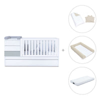 Lettino trasformabile (70x140 cm) grigio · Sero Kubo K551-M7778