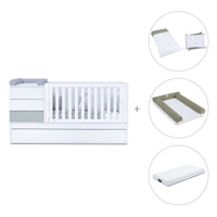 Lettino trasformabile (70x140 cm) grigio · Sero Kubo K551-M7778