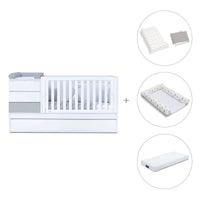 Lettino trasformabile (70x140 cm) grigio · Sero Kubo K551-M7778