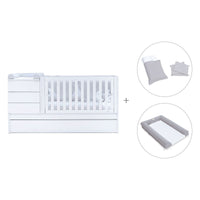 Lettino trasformabile (70x140 cm) bianco · Sero Kubo K551