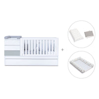 Lettino trasformabile (70x140 cm) grigio · Sero Kubo K551-M7778