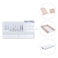 Lettino trasformabile 70x140 cm bianco · Sero Bubble K554