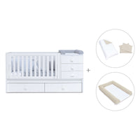 Lettino trasformabile 70x140 cm bianco · Sero Bubble K554