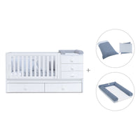 Lettino trasformabile 70x140 cm bianco · Sero Bubble K554