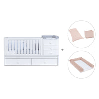 Lettino trasformabile 70x140 cm bianco · Sero Bubble K554