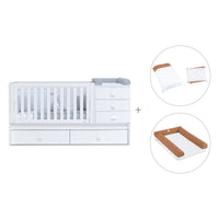 Lettino trasformabile 70x140 cm bianco · Sero Bubble K554