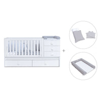 Lettino trasformabile 70x140 cm bianco · Sero Bubble K554