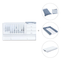 Lettino trasformabile 70x140 cm bianco · Sero Bubble K554