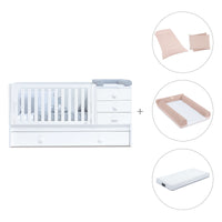 Lettino trasformabile 70x140 cm bianco · Sero Bubble K554