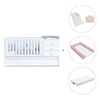 Lettino trasformabile 70x140 cm bianco · Sero Bubble K554