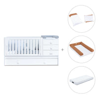 Lettino trasformabile 70x140 cm bianco · Sero Bubble K554