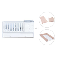 Lettino trasformabile 70x140 cm bianco · Sero Bubble K554