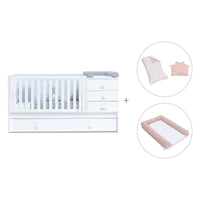 Lettino trasformabile 70x140 cm bianco · Sero Bubble K554