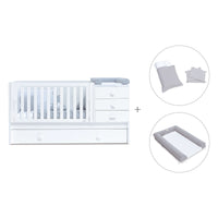 Lettino trasformabile 70x140 cm bianco · Sero Bubble K554