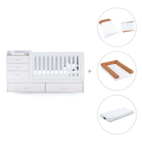 Lettino trasformabile 70x140 cm bianco · Sero Joy K559