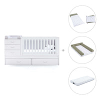 Lettino trasformabile 70x140 cm bianco · Sero Joy K559