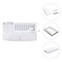 Lettino trasformabile 70x140 cm bianco · Sero Joy K559