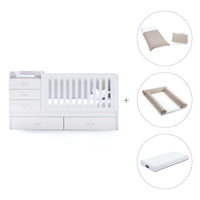 Lettino trasformabile 70x140 cm bianco · Sero Joy K559