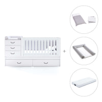 Lettino trasformabile 70x140 cm in grigio · Sero Joy K559-M7778