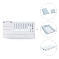 Lettino trasformabile 70x140 cm bianco · Sero Joy K559