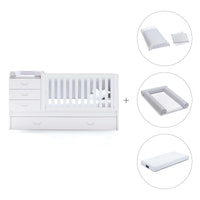 Lettino trasformabile 70x140 cm bianco · Sero Joy K559