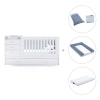 Lettino trasformabile 70x140 cm bianco · Sero Joy K559