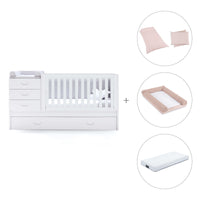 Lettino trasformabile 70x140 cm bianco · Sero Joy K559