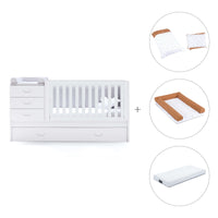 Lettino trasformabile 70x140 cm bianco · Sero Joy K559