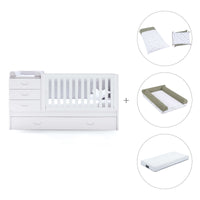 Lettino trasformabile 70x140 cm bianco · Sero Joy K559