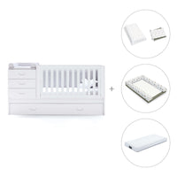 Lettino trasformabile 70x140 cm bianco · Sero Joy K559