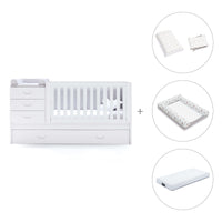 Lettino trasformabile 70x140 cm bianco · Sero Joy K559