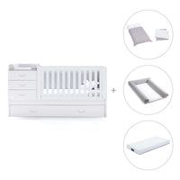 Lettino trasformabile 70x140 cm bianco · Sero Joy K559