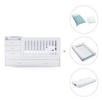 Lettino trasformabile 70x140 cm bianco · Sero Joy K559